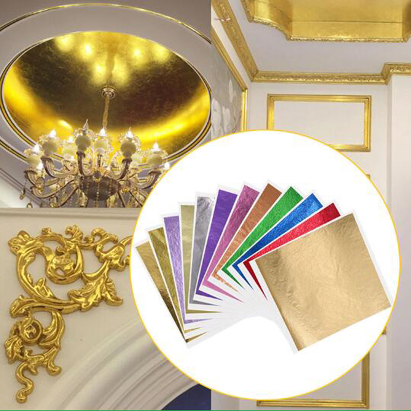 Gold Foil Flakes - 1000pcs/pack 13cm Leaf Sheets Gold Leaf