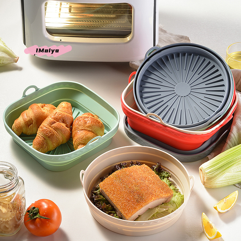 Silicone Mold Tray - Square Foldable Air Fryer Silicone Basket
