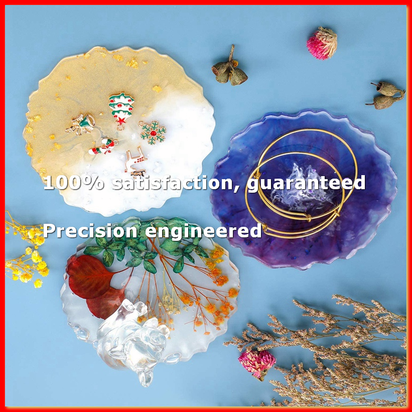 Geode Mold Silicone - 6 Pieces Resin Coaster Mold Large
