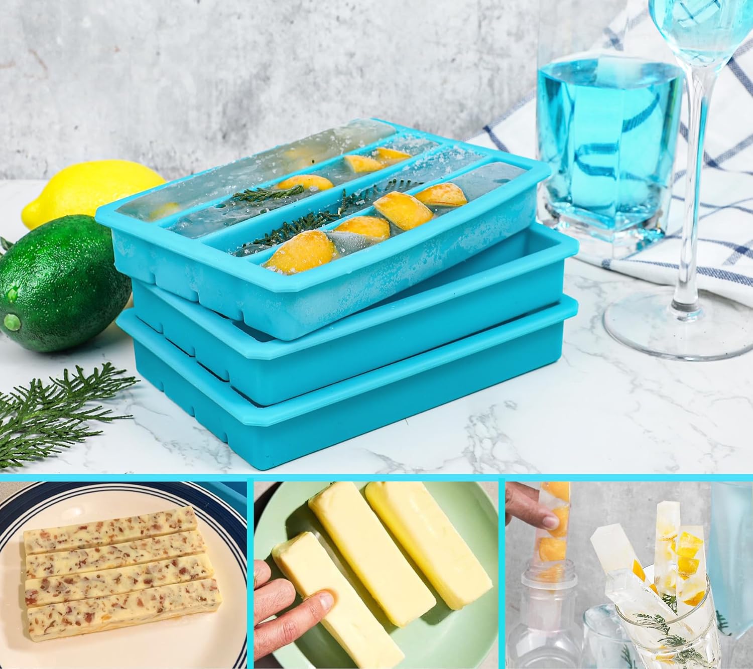 Long Ice Cube Sticks Mold for  - Silicone Mold Tray 리뷰 및 가격