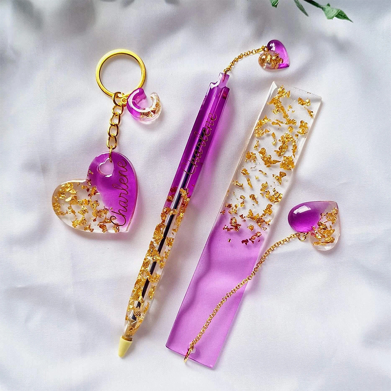Transparent Pen and Bookmark S - Gold Foil Flakes 리뷰 및 가격