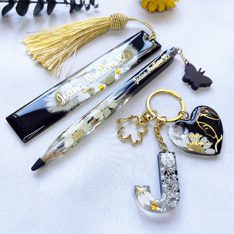 Transparent Pen and Bookmark S - Gold Foil Flakes 리뷰 및 가격