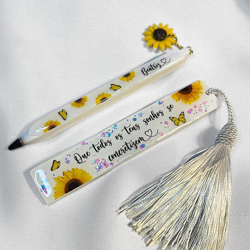 Transparent Pen and Bookmark S - Gold Foil Flakes 리뷰 및 가격