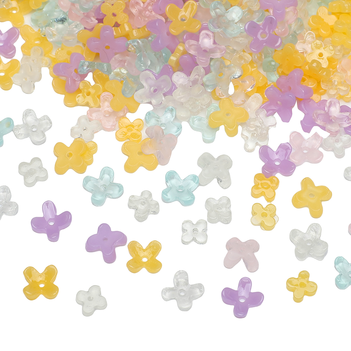 20pcs 5 7mm Resin 4 Petals Flo - Flower Preservation Resin 리뷰 및 가격