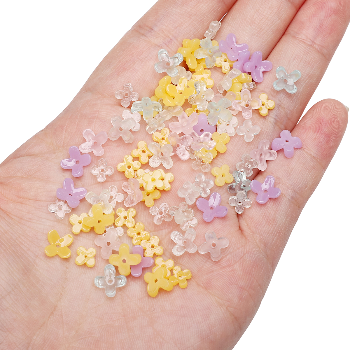 20pcs 5 7mm Resin 4 Petals Flo - Flower Preservation Resin 리뷰 및 가격