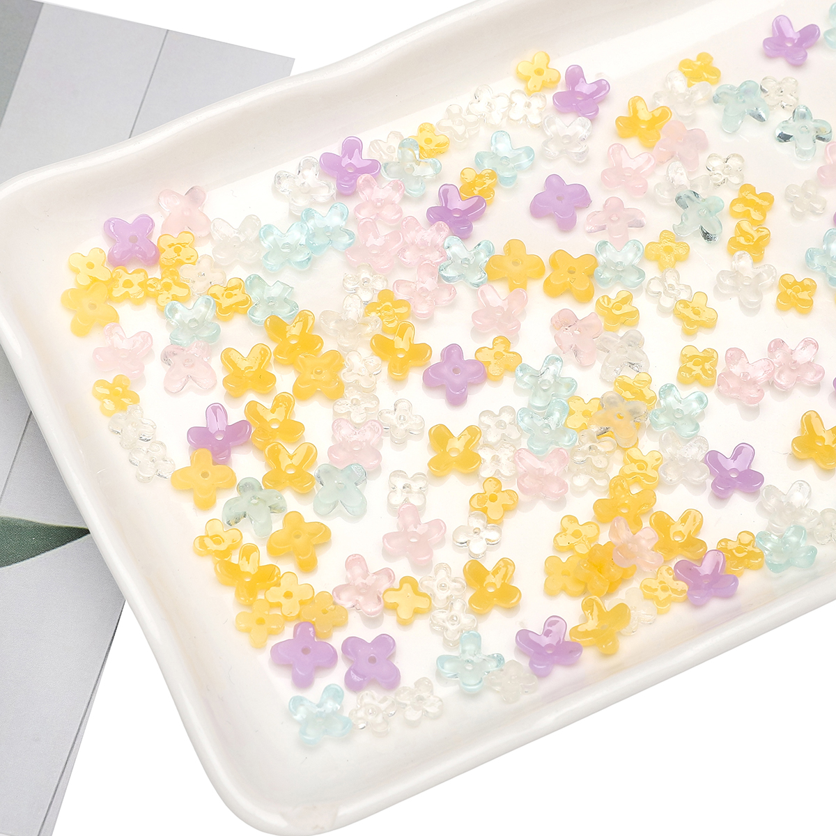 20pcs 5 7mm Resin 4 Petals Flo - Flower Preservation Resin 리뷰 및 가격