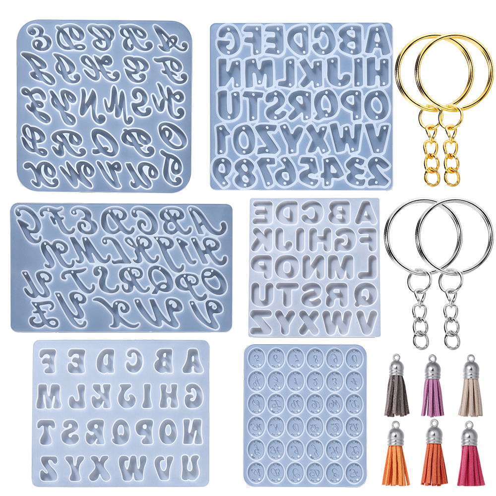 Alphabet Epoxy Resin Silicone  - Gold Foil Flakes 리뷰 및 가격