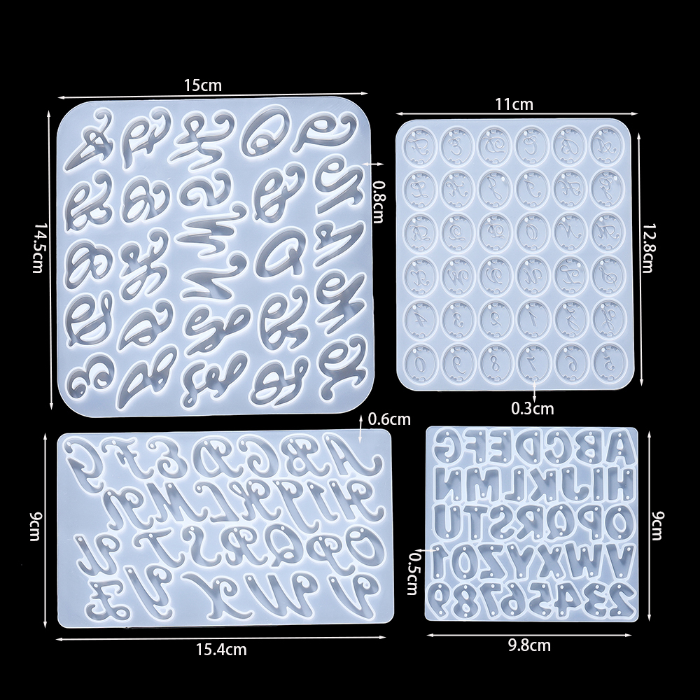 Alphabet Epoxy Resin Silicone  - Gold Foil Flakes 리뷰 및 가격