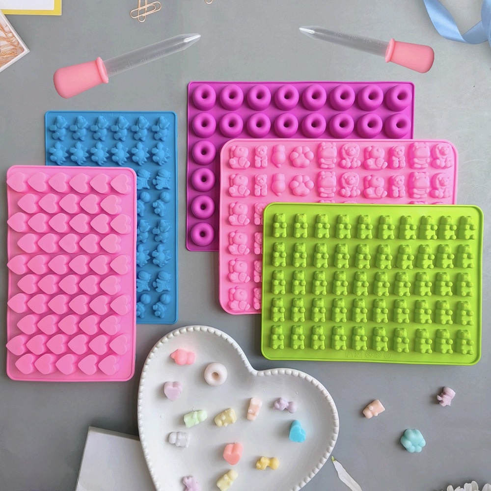 7Pcs Candy Silicone Moulds wit - Silicone Mold Tray 리뷰 및 가격
