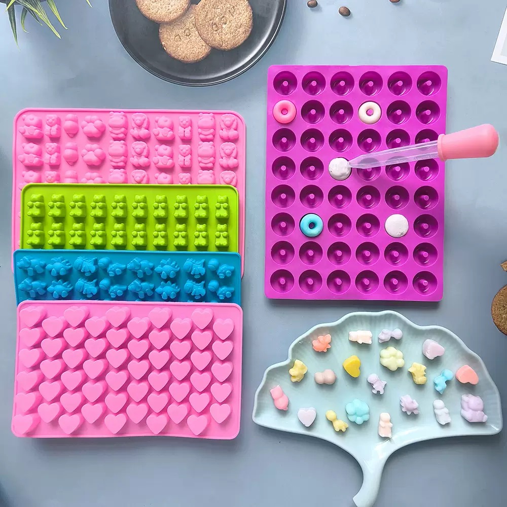 7Pcs Candy Silicone Moulds wit - Silicone Mold Tray 리뷰 및 가격