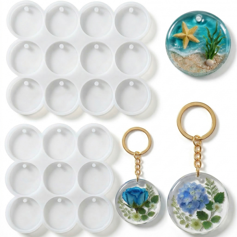 2 Resin keychain mold ，3.3cent - Resin Pigment Set 리뷰 및 가격