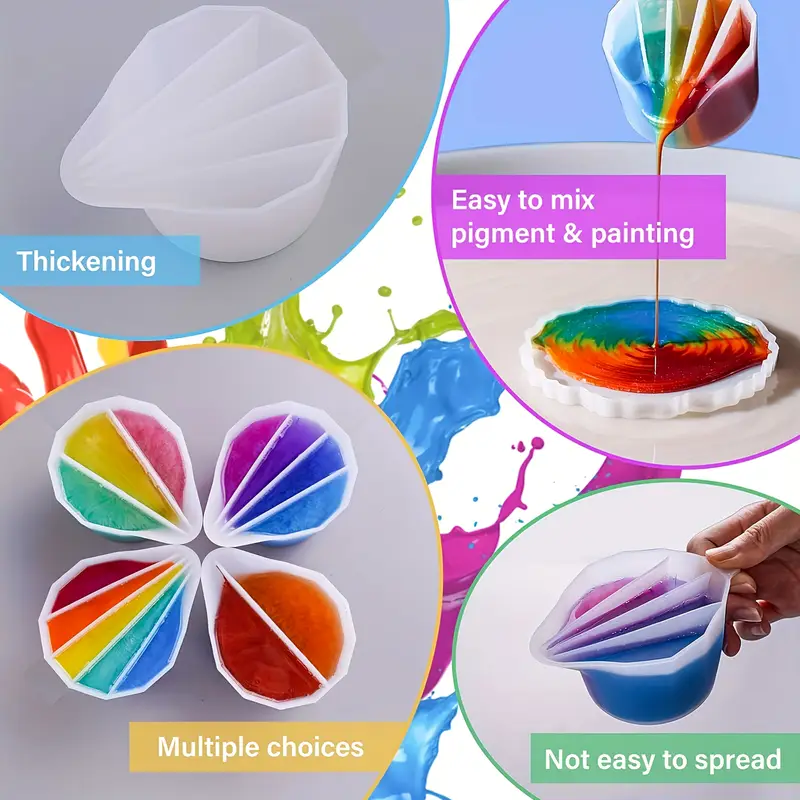 Split Cup For Paint Pouring,Re - Mixing Cup Silicone 리뷰 및 가격