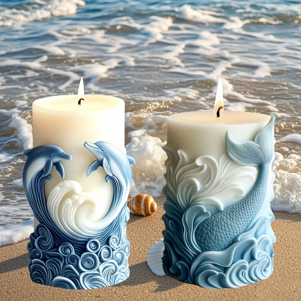 Ocean Theme Silicone Candle Mo - Resin Ocean Wave Mold 리뷰 및 가격