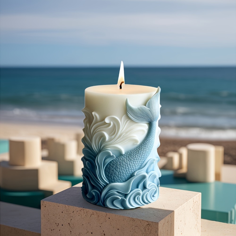 Ocean Theme Silicone Candle Mo - Resin Ocean Wave Mold 리뷰 및 가격