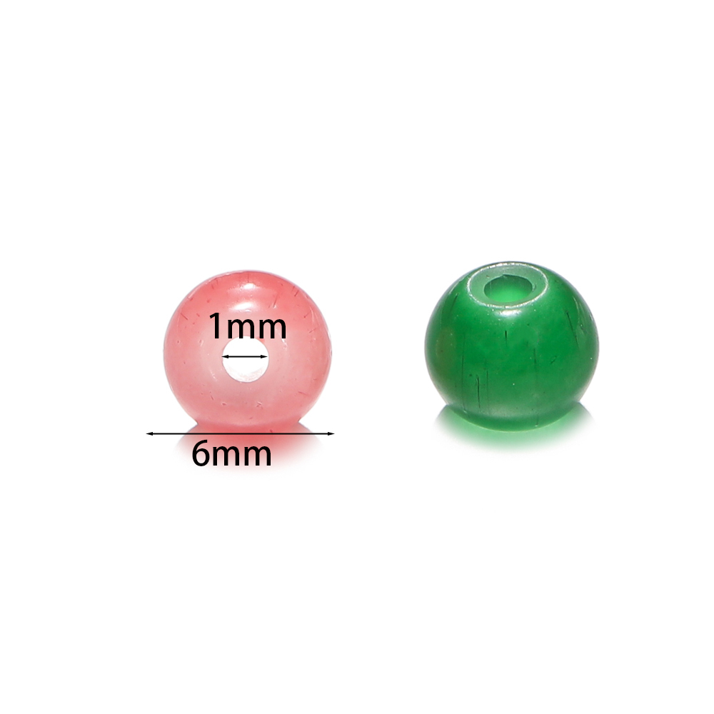 30/50pcs 6mm Glass Round Beads - Resin Craft Material 리뷰 및 가격