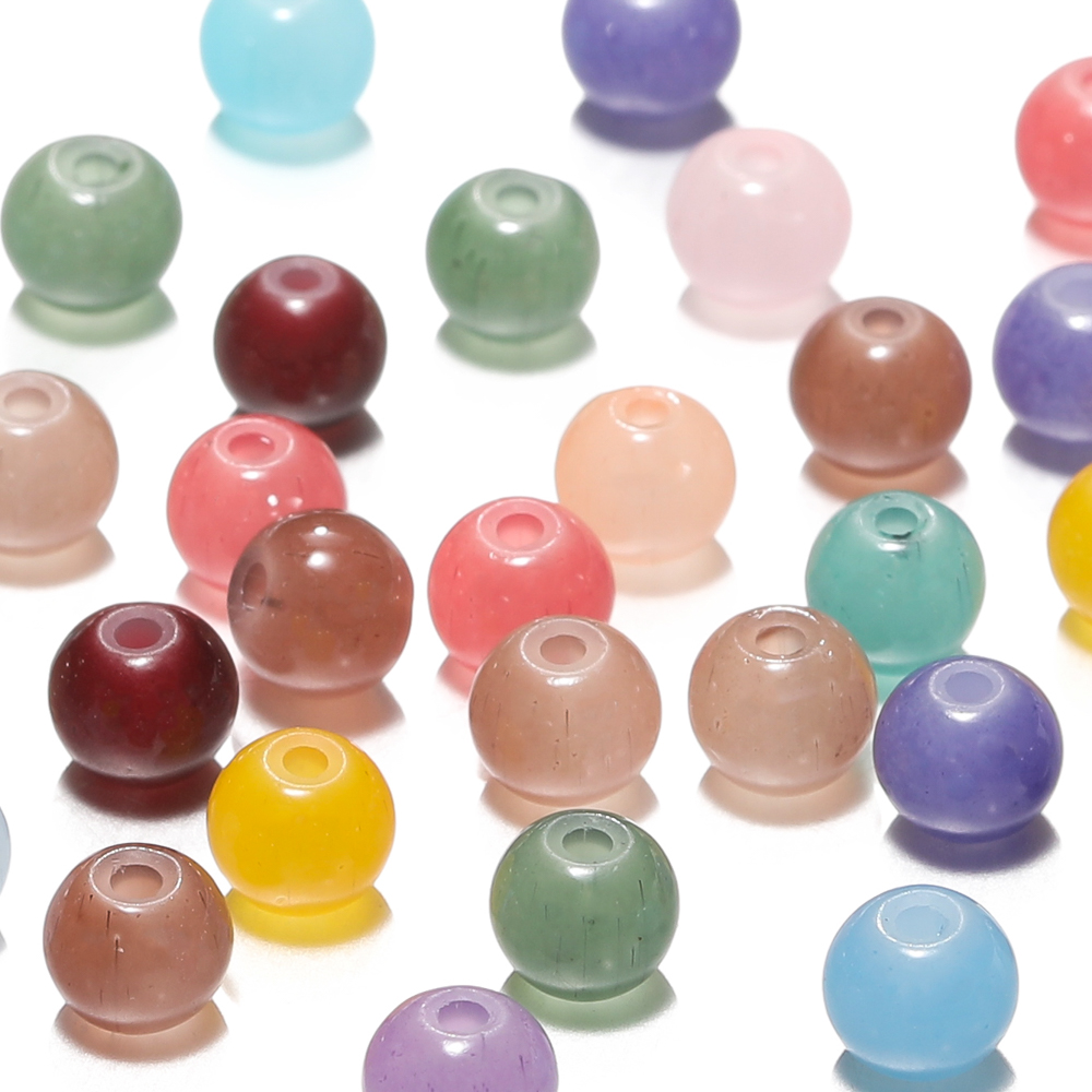 30/50pcs 6mm Glass Round Beads - Resin Craft Material 리뷰 및 가격