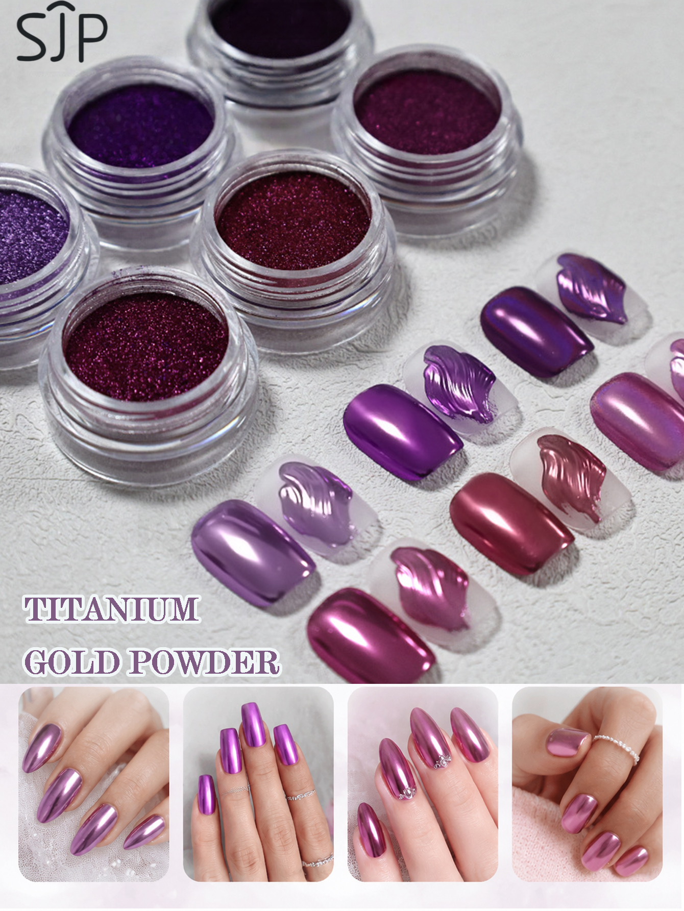 6-piece Electric Purple Series - Resin Glitter Pack 리뷰 및 가격