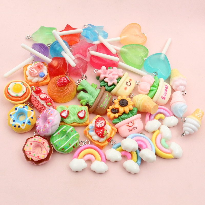 10pcs Mixed Colors Resin Cute  - Flower Preservation Resin 리뷰 및 가격