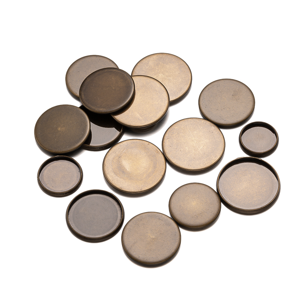 20pcs Antique Bronze Flat Roun - Bezels Set Pendant 리뷰 및 가격