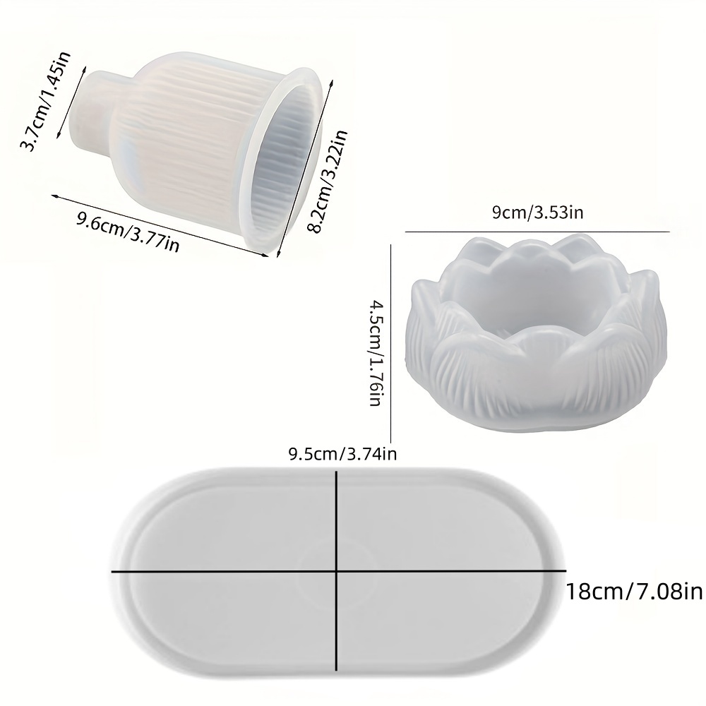 3pcs Silicone Mold Vases, Oval - Serving Tray Mold 리뷰 및 가격