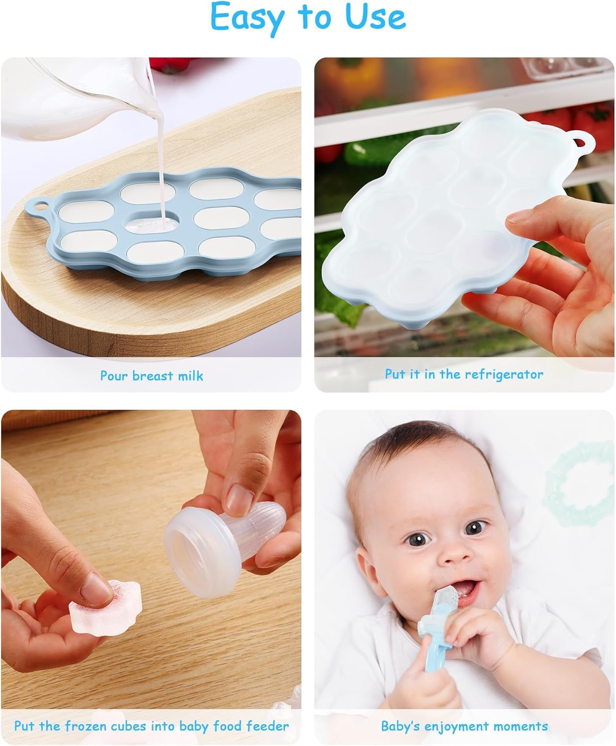 2-Pack Silicone Baby Food Free - Silicone Mold Tray 리뷰 및 가격