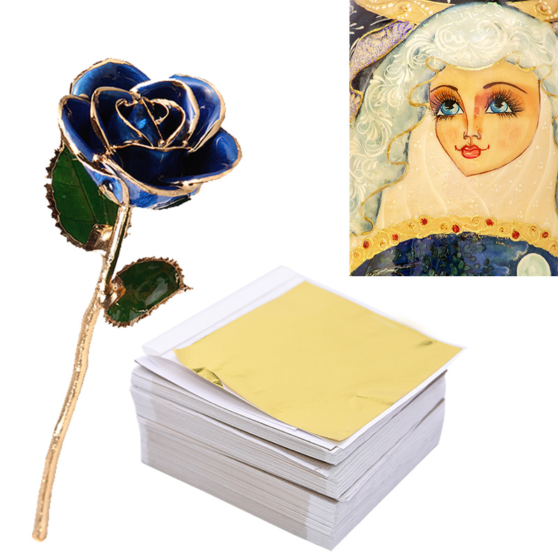 100pcs Imitation Gold Sliver L - Gold Foil Flakes 리뷰 및 가격