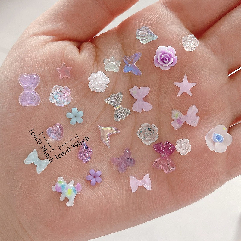 50pcs/pack Luminous Light Resi - Resin Glitter Pack 리뷰 및 가격