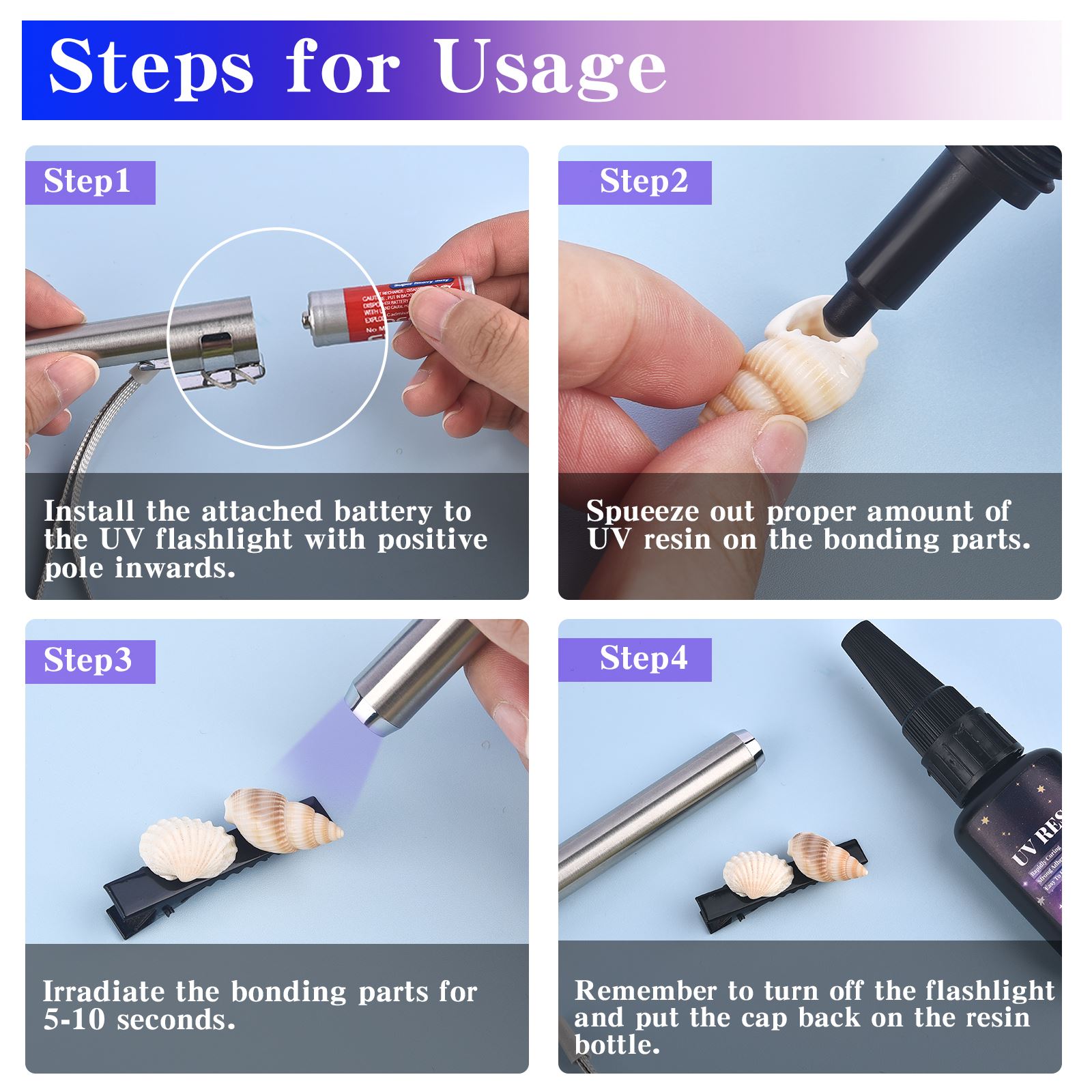 25/50/100/120/200/250g UV Fix  - Epoxy Uv Resin Kit 리뷰 및 가격