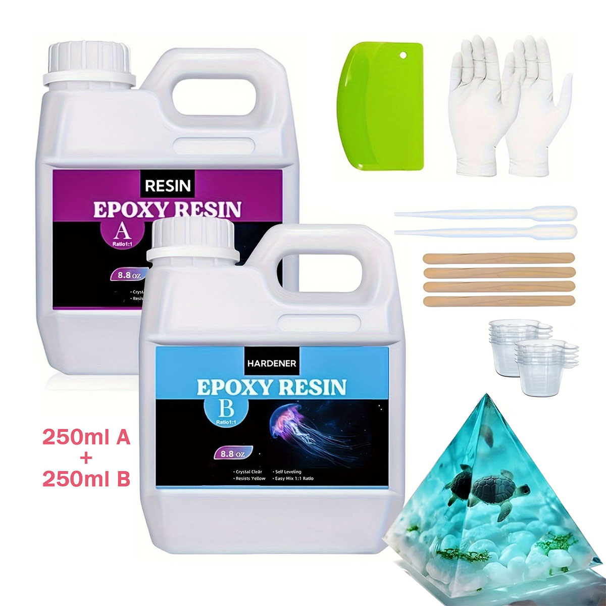 125ml/250ml Crystal Clear Cast - Resin Jewelry Kit 리뷰 및 가격