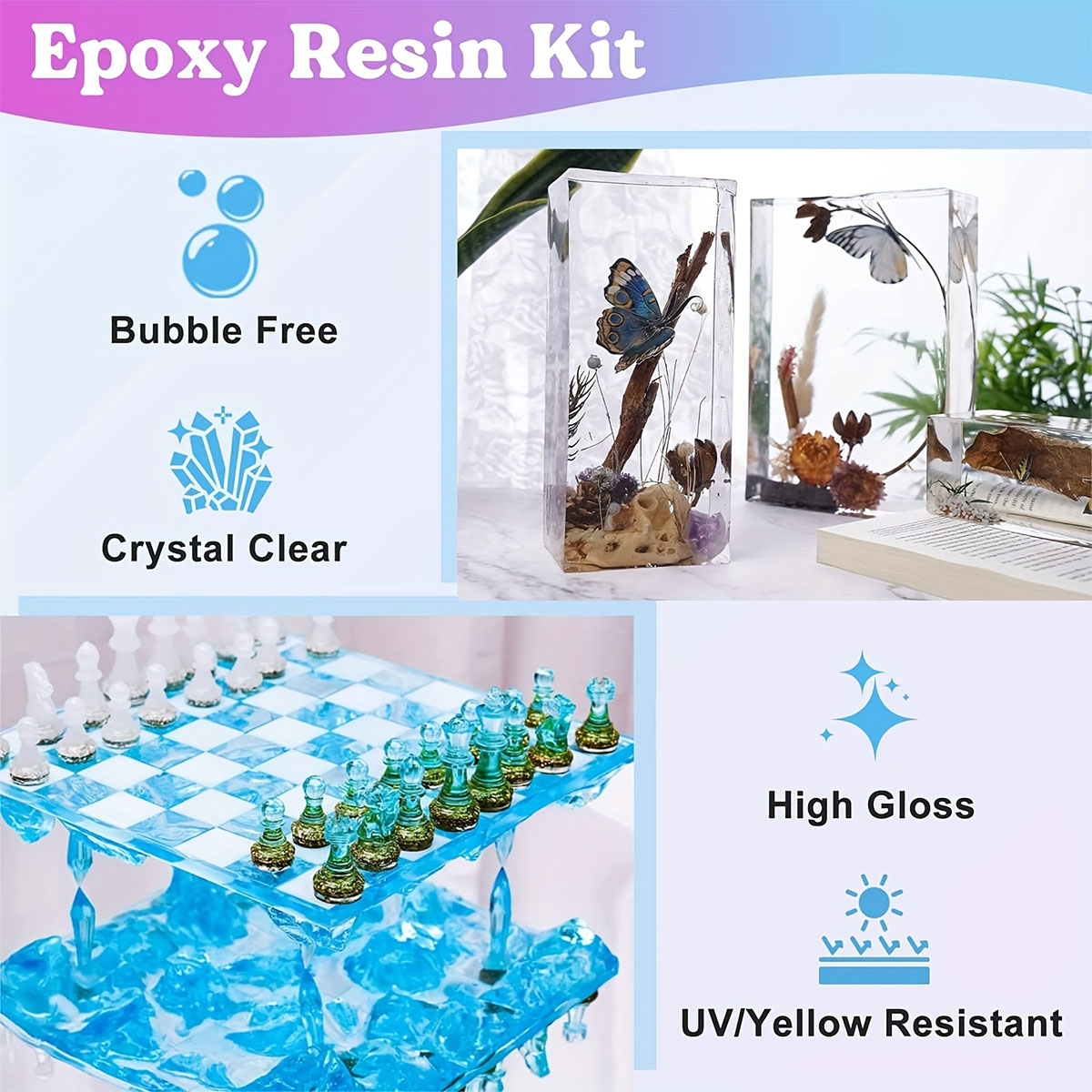 125ml/250ml Crystal Clear Cast - Resin Jewelry Kit 리뷰 및 가격