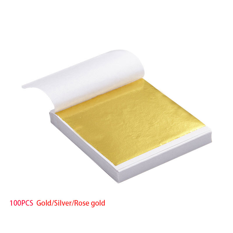 100pcs  Art Craft Design Paper - Gold Foil Flakes 리뷰 및 가격