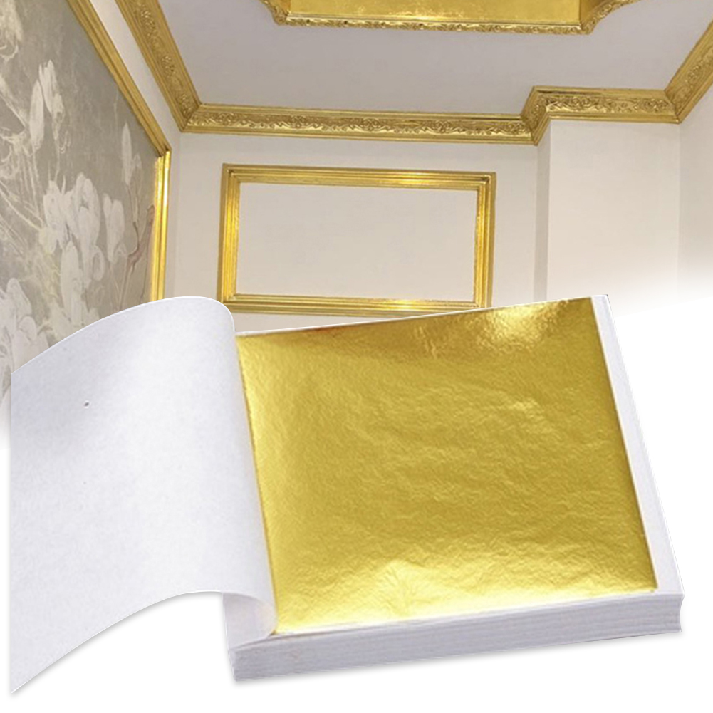 100pcs  Art Craft Design Paper - Gold Foil Flakes 리뷰 및 가격