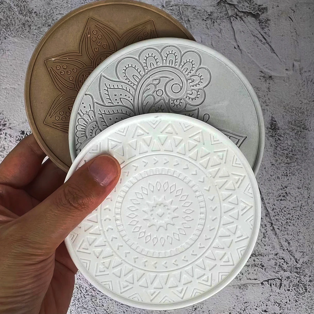 Mandala Round Coaster Resin Si - Coaster Mold Round 리뷰 및 가격