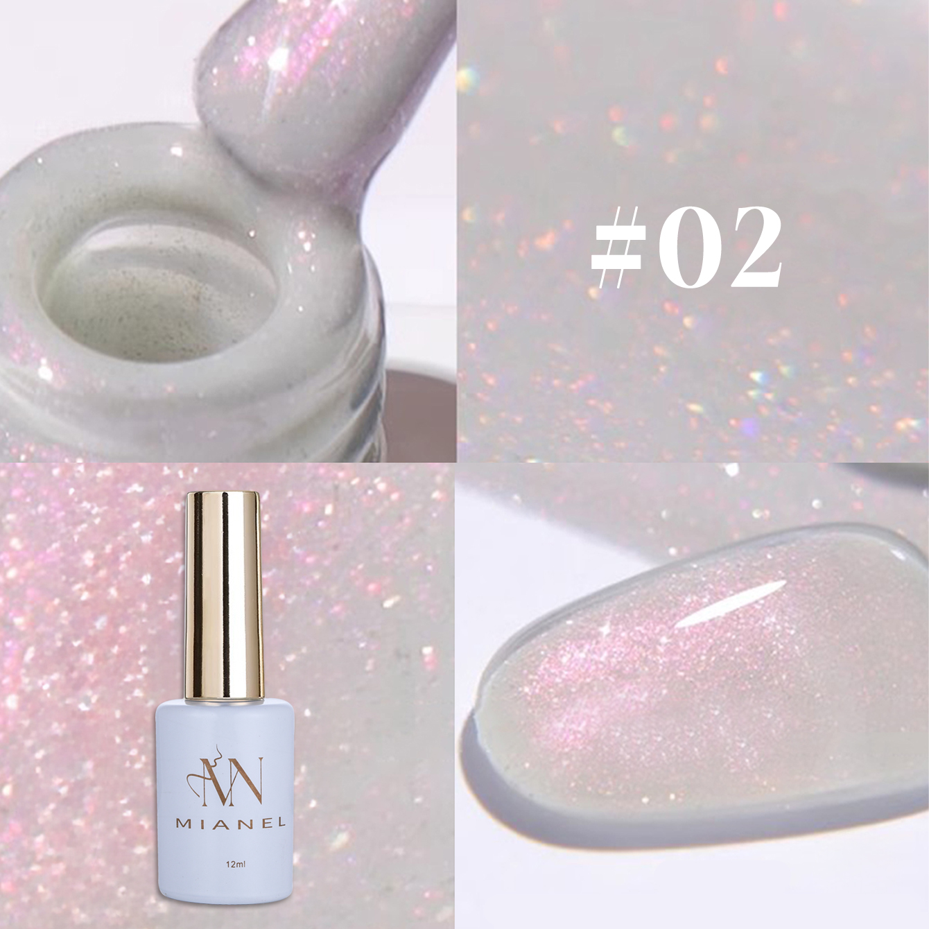 MIANEL 12ML 1PCS Fugitive Whit - Resin Glitter Pack 리뷰 및 가격
