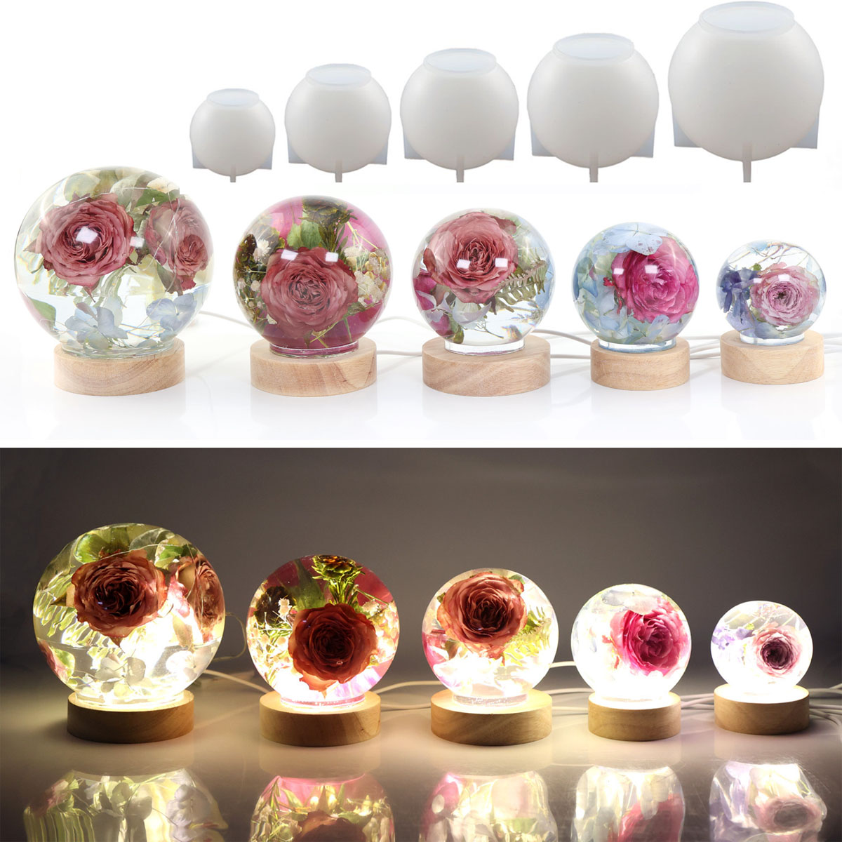 65-120mm Sphere Ball Silicone  - Resin Craft Ideas 리뷰 및 가격