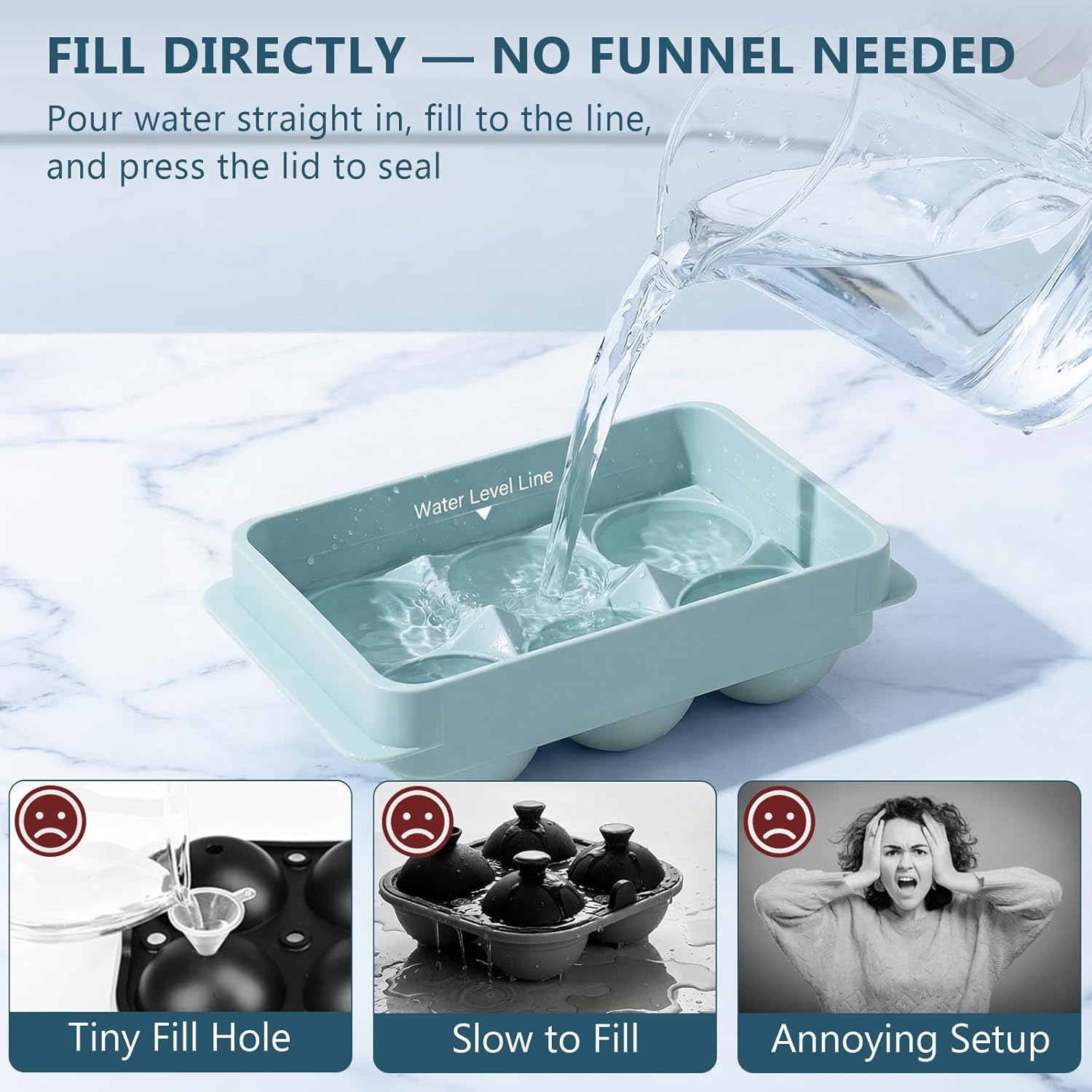 Large Round Ice Cube Trays for - Coaster Mold Round 리뷰 및 가격