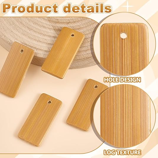 50pcs Wooden Tags Key Ring Bla - Wood Ring Blank 리뷰 및 가격
