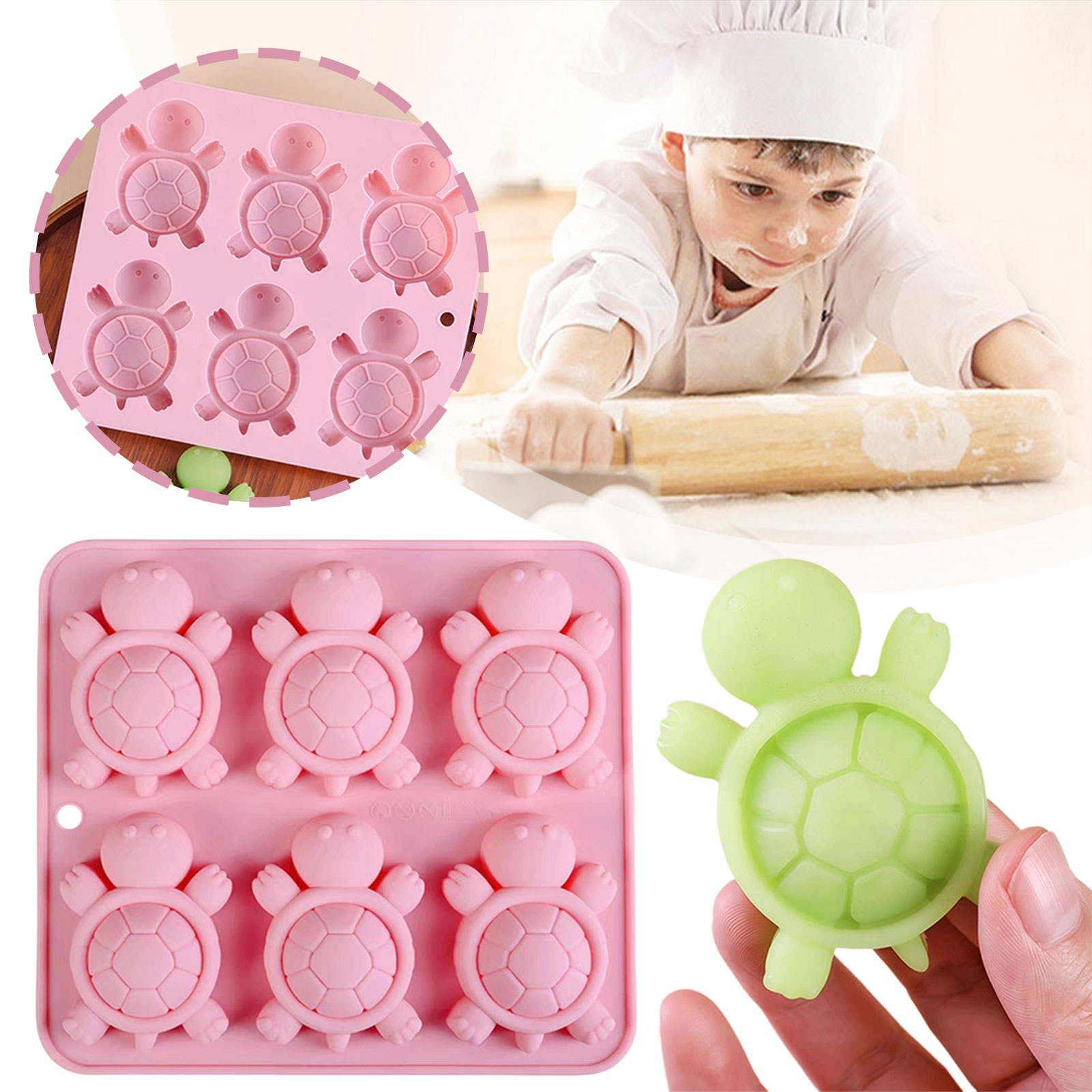 Turtles Ice Tray 3D Tortoises  - Silicone Mold Tray 리뷰 및 가격