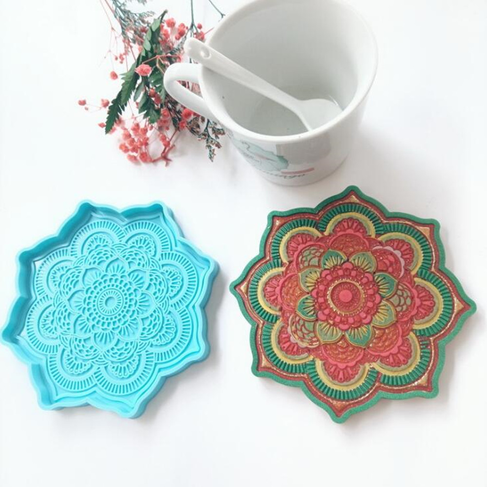 Mandala Coaster Silicone Mold  - Coaster Mold Round 리뷰 및 가격