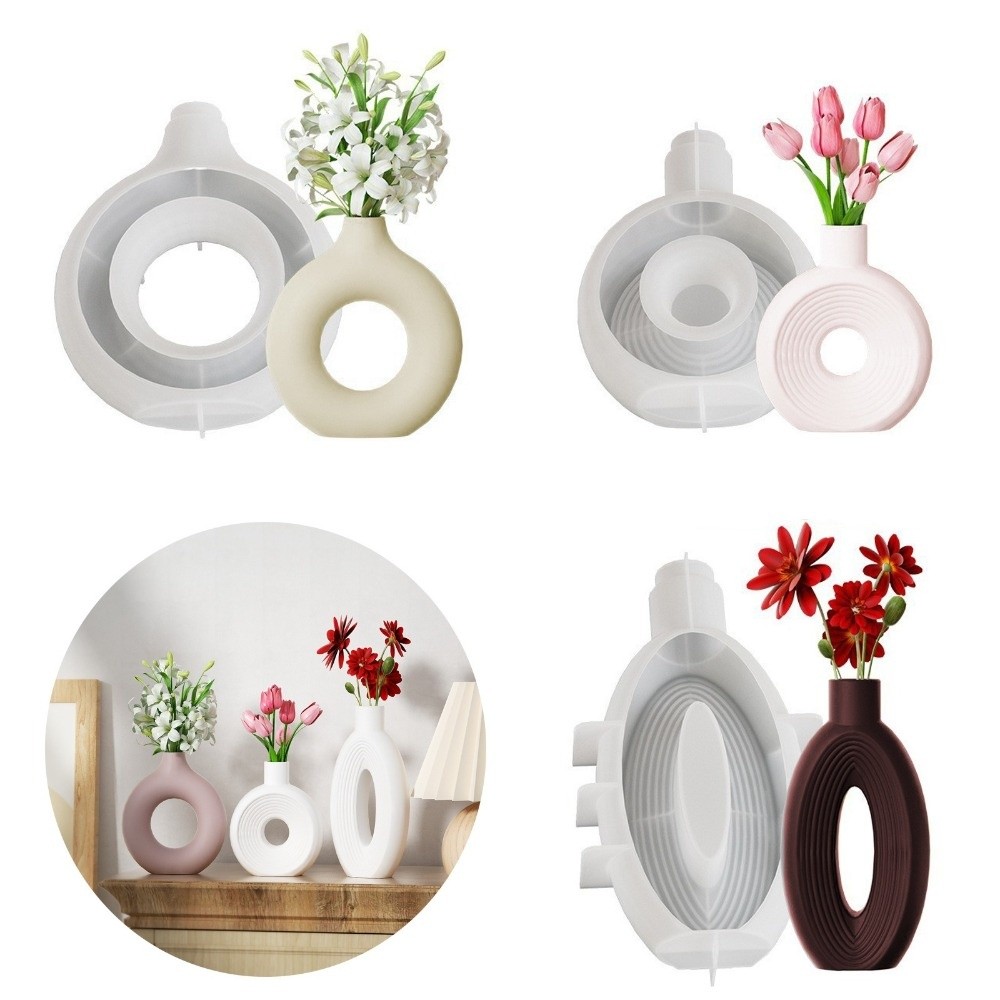 Oval Stripe Silicone Vase Mold - Resin Craft Workshop 리뷰 및 가격