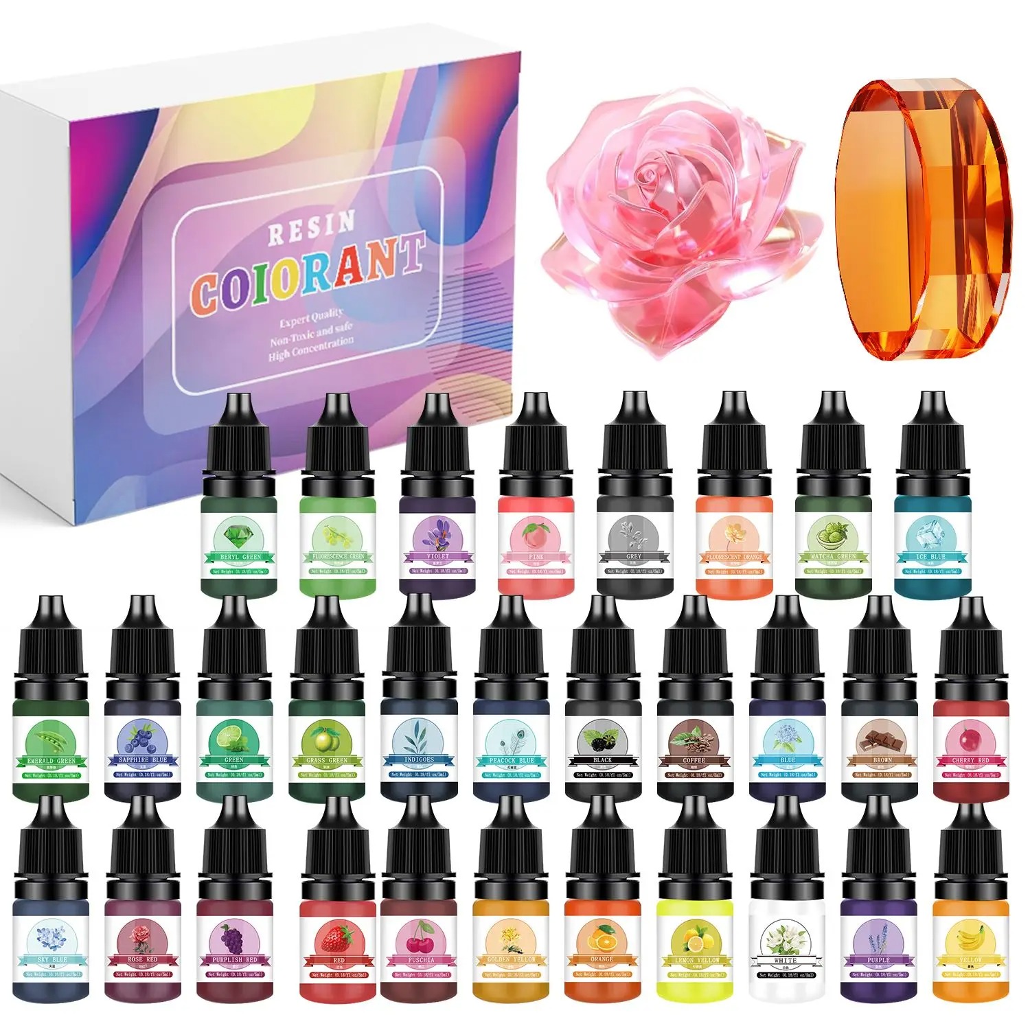 30Colors 5ml Epoxy Resin Pigme - Epoxy Uv Resin Kit 리뷰 및 가격