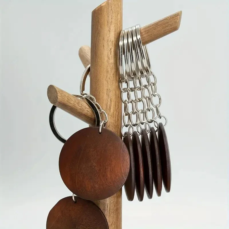 10Pcs Wooden Keychains Vintage - Wood Ring Blank 리뷰 및 가격