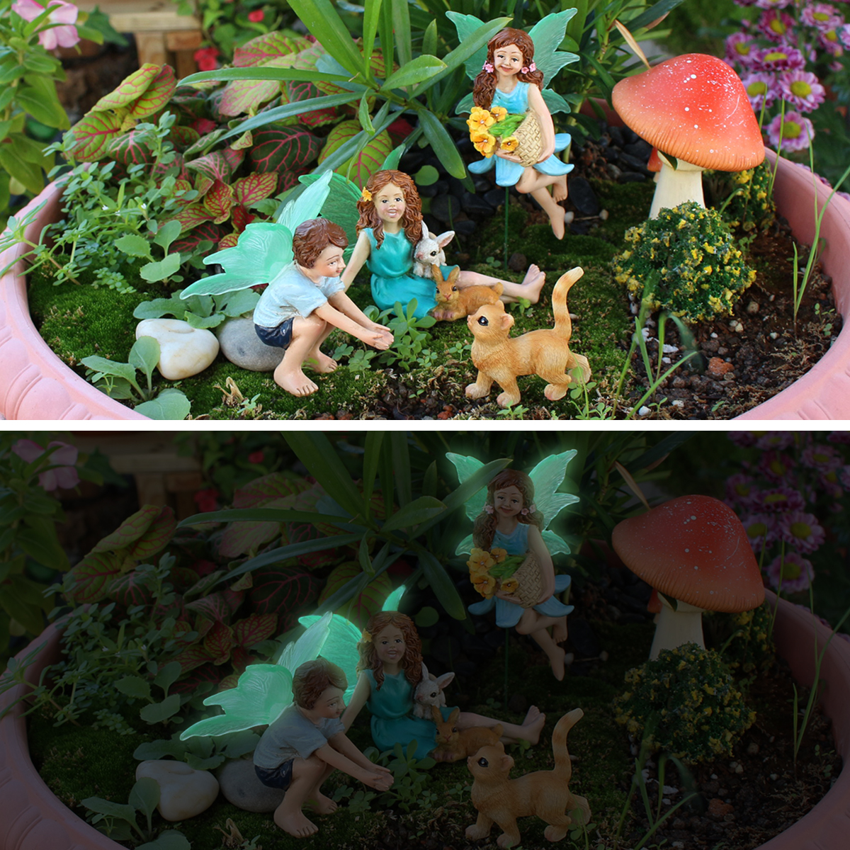 4pc Flower Fairy and Animal Pa - Resin Craft Material 리뷰 및 가격