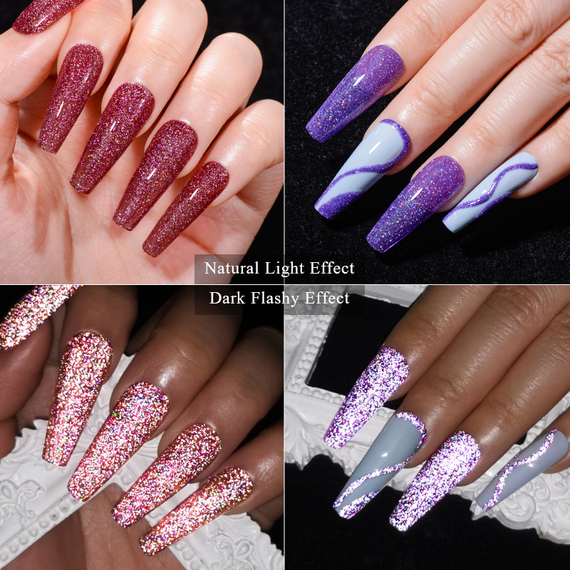 6Pcs Glitter Nail Gel Polish S - Resin Glitter Pack 리뷰 및 가격