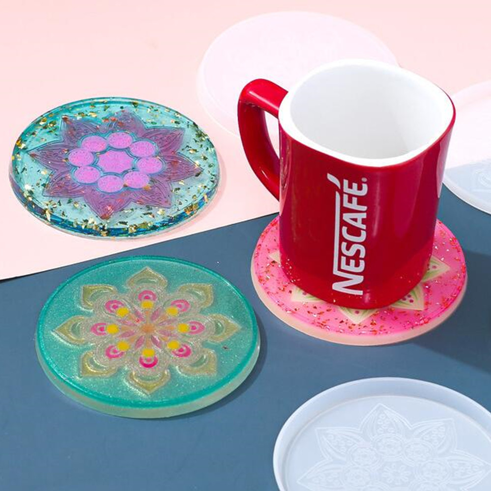 1Pcs Round Coaster Resin Silic - Coaster Mold Round 리뷰 및 가격