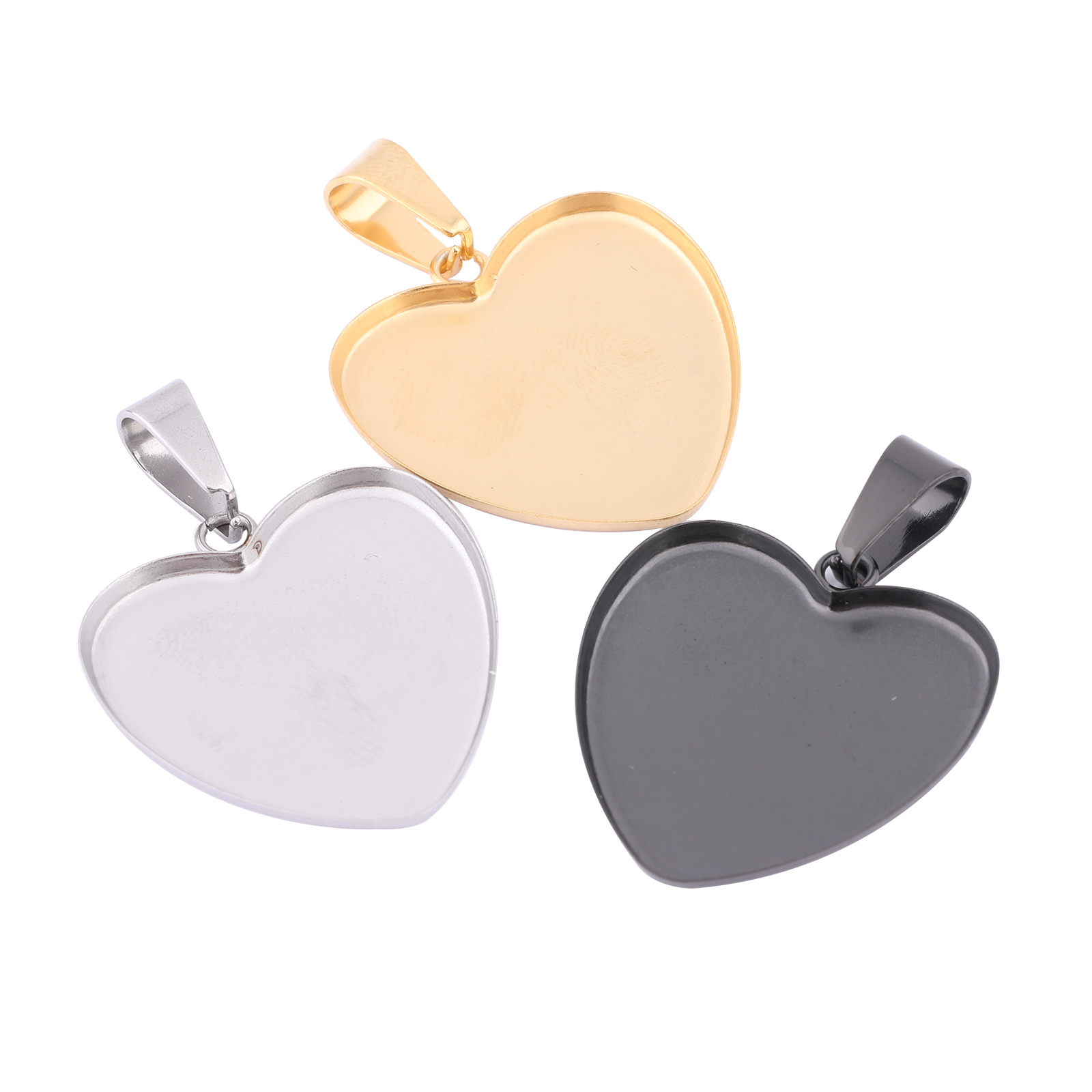 10pcs Stainless Steel Gold Pla - Bezels Set Pendant 리뷰 및 가격