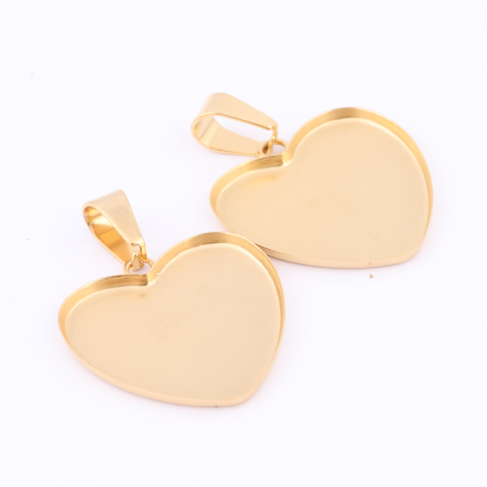 10pcs Stainless Steel Gold Pla - Bezels Set Pendant 리뷰 및 가격