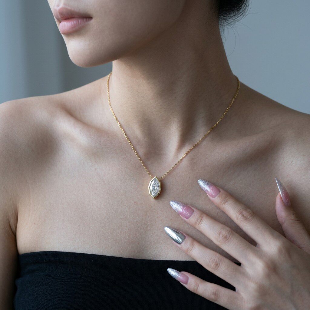 3Carat Bezel Set Marquise Cut  - Bezels Set Pendant 리뷰 및 가격