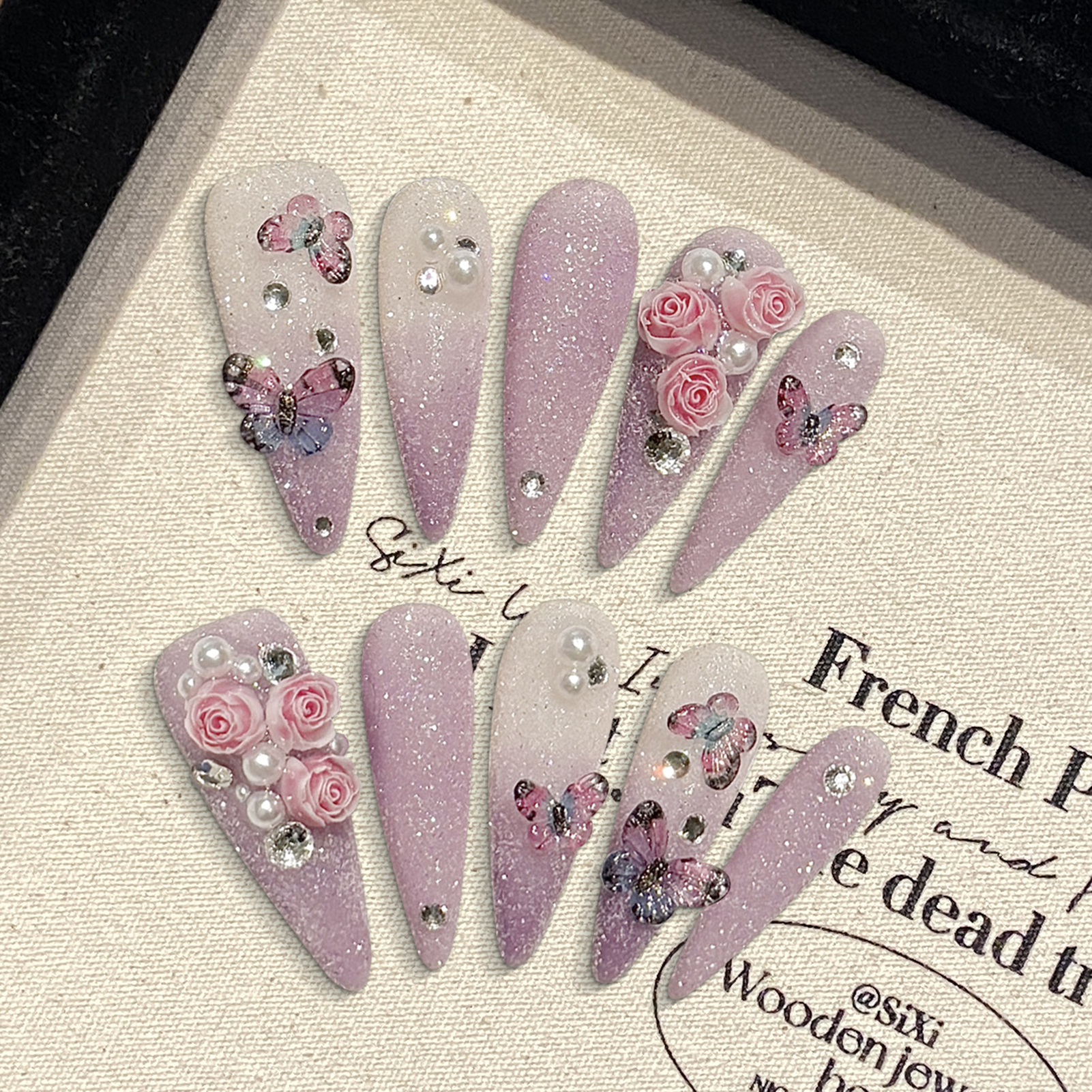 10pcs Long Stiletto Handmade F - Resin Craft Material 리뷰 및 가격