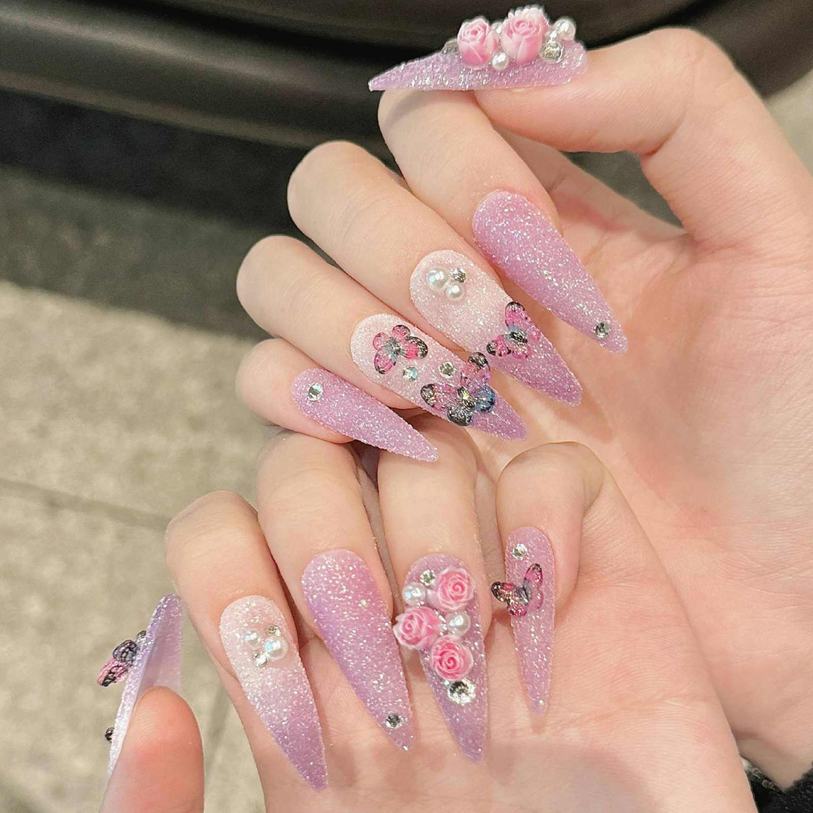 10pcs Long Stiletto Handmade F - Resin Craft Material 리뷰 및 가격